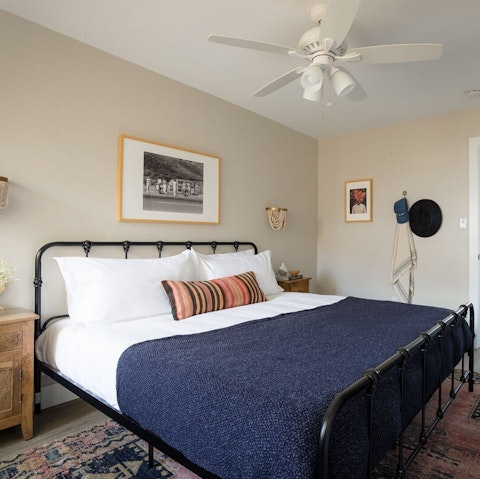 Stretch out on the super king-size bed