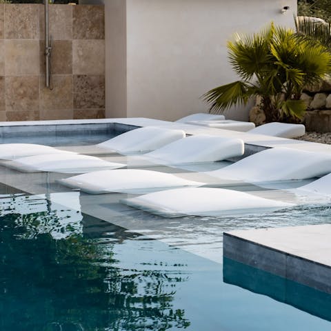 Spend blissful days relaxing by the private pool