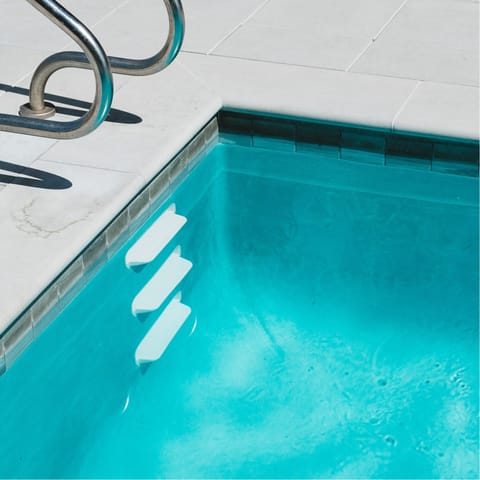 Dip in and out of your own private pool on the deck