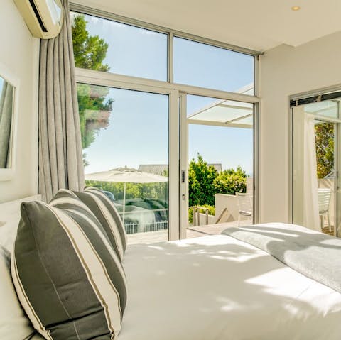Step straight out into the sunshine from your bedroom