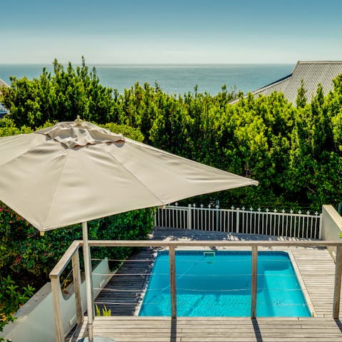 Catch a glimpse of the ocean on the horizon
