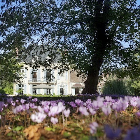 Breathe in the fresh air of the large garden