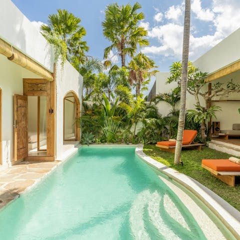 Embrace total relaxation with slow afternoons by the pool