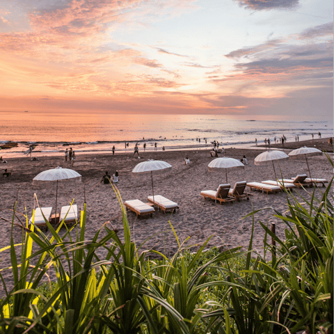 Soak up the buzz of Bali from the beaches of Canggu