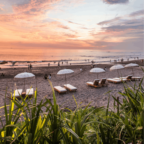 Soak up the buzz of Bali from the beaches of Canggu