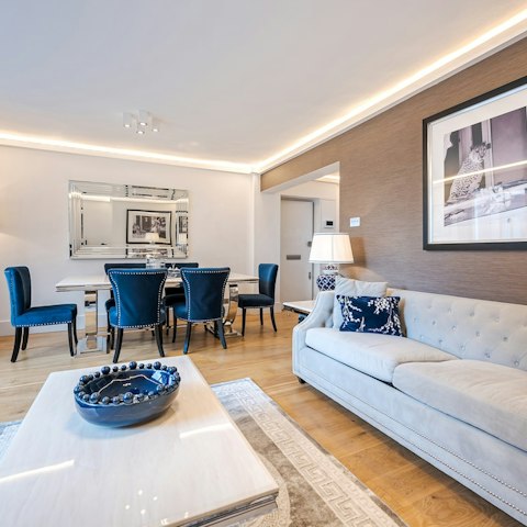 Wind down or catch up on work from the comfort of home