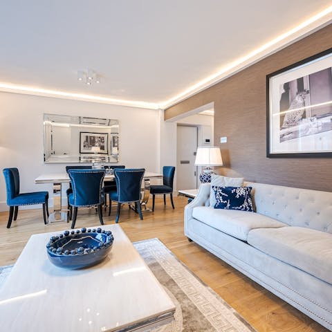Wind down or catch up on work from the comfort of home