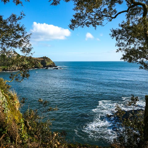 Walk to Readymoney Cove in around five minutes
