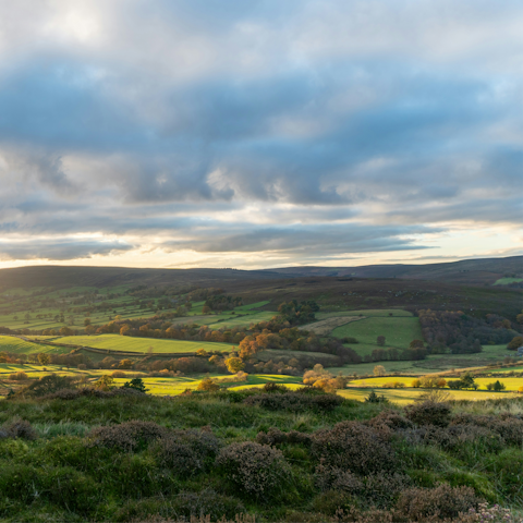 Explore the hiking and cycling trails of the North York Moors