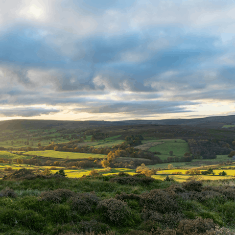 Explore the hiking and cycling trails of the North York Moors