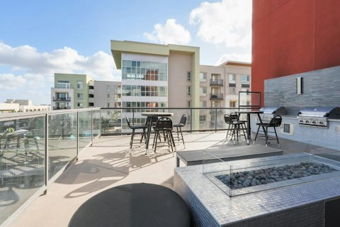 Fire up the barbecue on the rooftop terrace