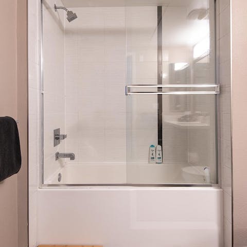 Lie back in the bathtub and enjoy some well-earned me-time