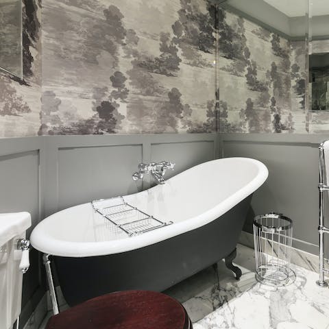 Have a soak in the bath – perfect after a day exploring London