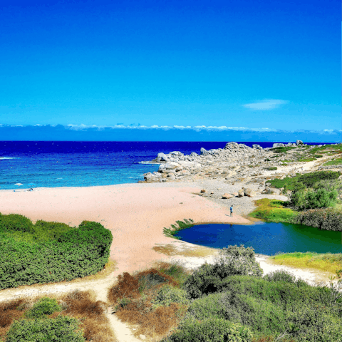 Explore the rocky terrain of the Gallura region
