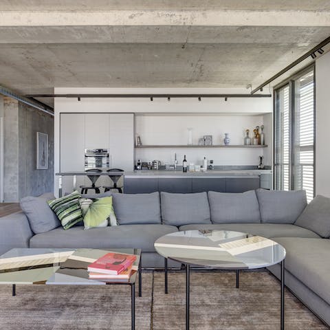Entertain in the large and bright, open plan living space