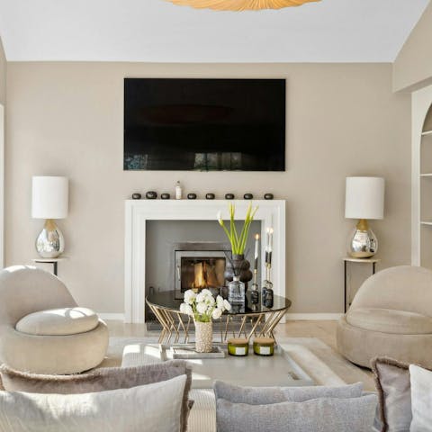 Spend cosy evenings at home or head into the city