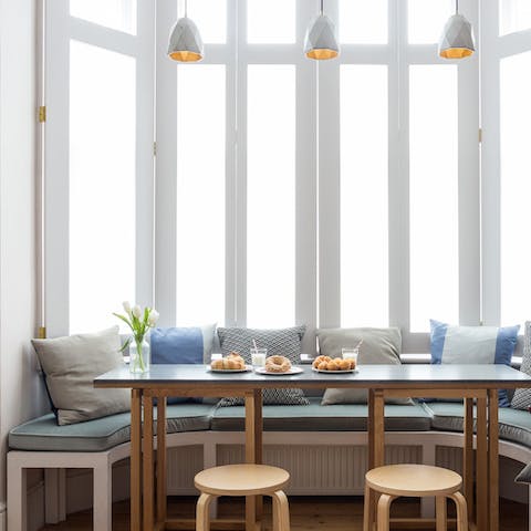 Have breakfast at the bar