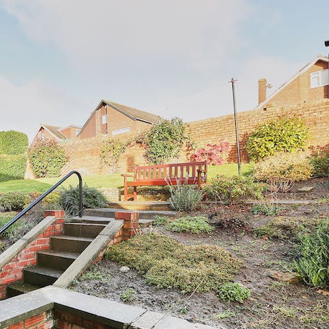 Take morning coffees outside onto the terrace to drink up the morning sun