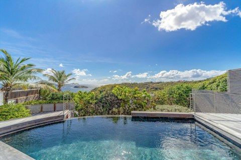 Savour spectacular views while you swim in the sunny pool