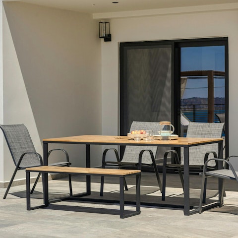 Fire up the barbecue and dine alfresco on the terrace
