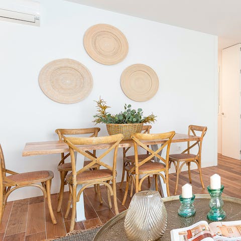 Whip up your favourite tapas dishes to share at the chic dining space