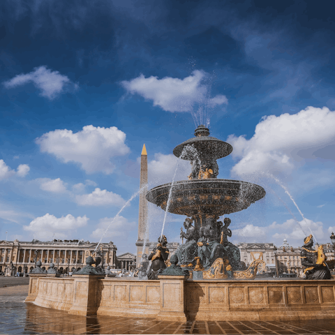 Take in the history of Place de la Concorde – it's a short walk away