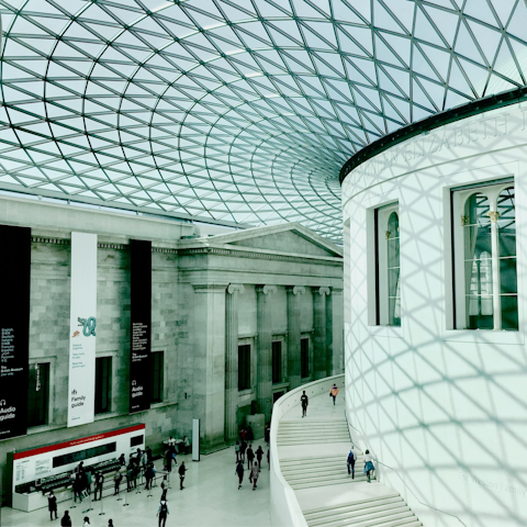 Check out the latest exhibit at the British Museum – a short walk away