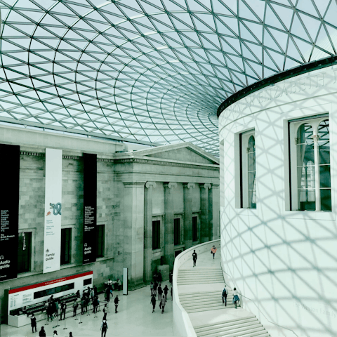 Check out the latest exhibit at the British Museum – a short walk away