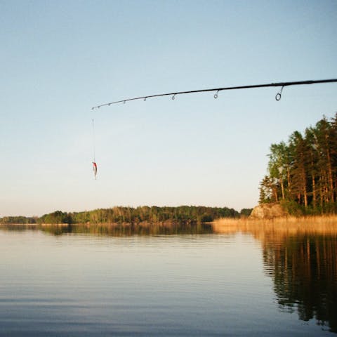 Take the rowing boat out and catch a few fish for dinner