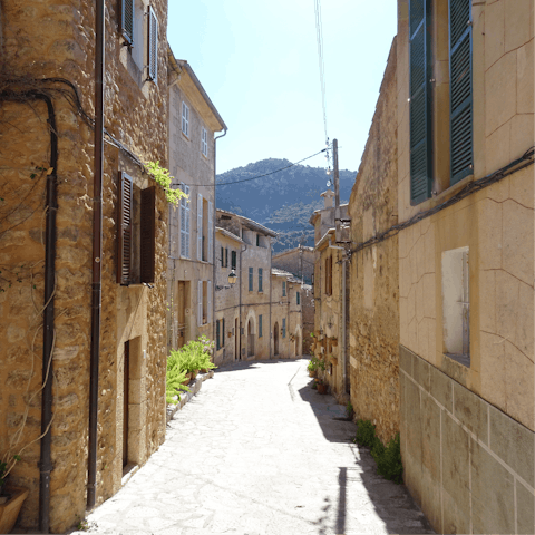 Stay in the village of Randa and visit the beautiful Sanctuary of Cura