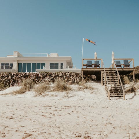 Bask in the sun at Melbourne Beach, just minutes away
