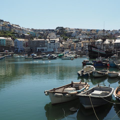 Visit the harbour front, within a two–minute walk away