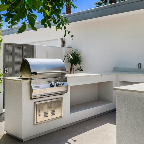 Dine alfresco on smoky dishes straight from the barbecue