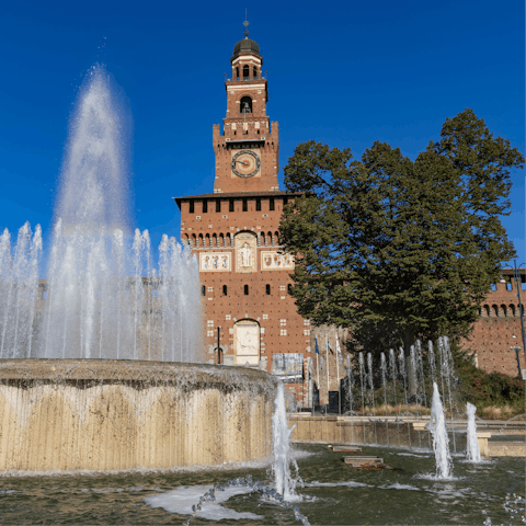Visit Sforzesco Castle – it's within walking distance