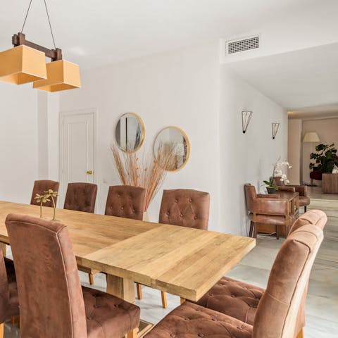 Light up the barbecue, open the patio doors and enjoy gathering around the table
