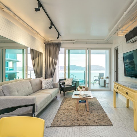 Snuggle up on the cosy sofa and enjoy a moment's 'me time' ahead of your next adventure