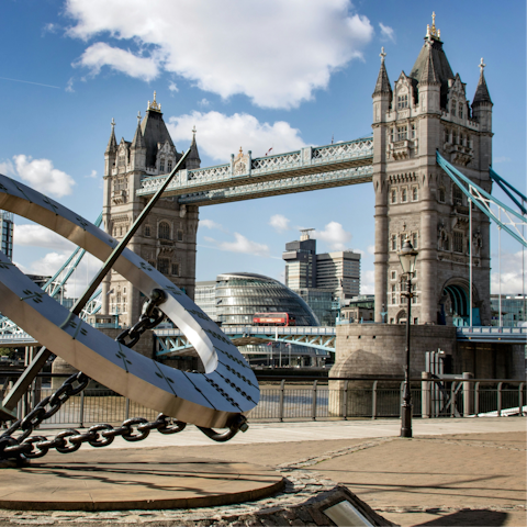 Stroll alongside the River Thames – a twelve-minute train ride away