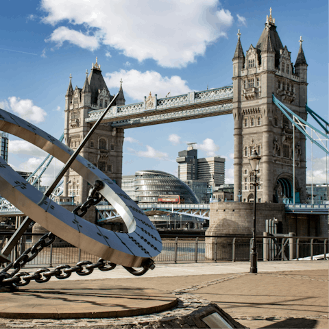 Stroll alongside the River Thames – a twelve-minute train ride away