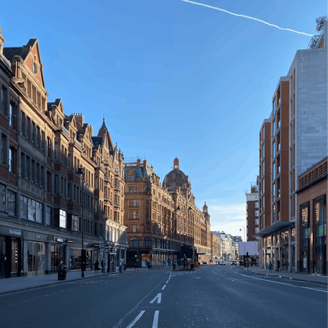 Stay in affluent Knightsbridge, a five-minute walk from Harrods