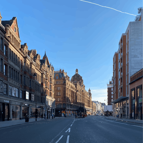 Stay in affluent Knightsbridge, a five-minute walk from Harrods