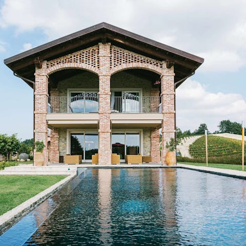 Cool off from the Italian sun in the infinity pool
