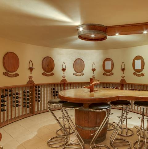 Enjoy the region's finest wines in your very own wine cellar