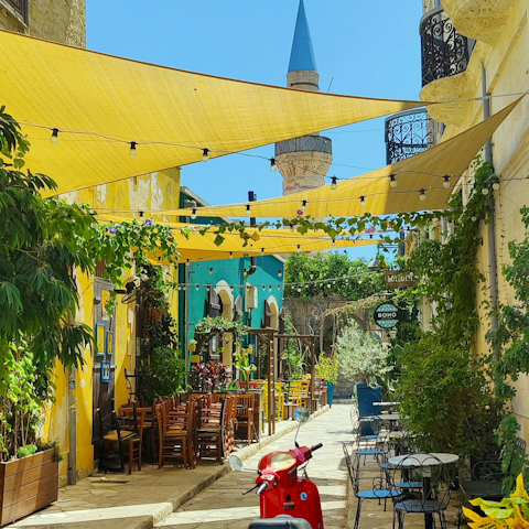 Wander Limassol's colourful streets, it's fifteen minutes by car