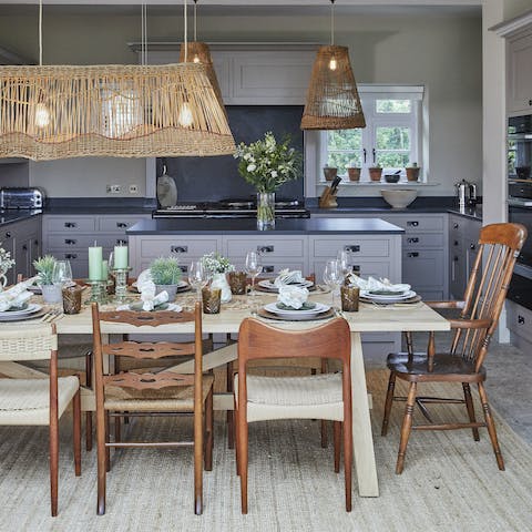 Enjoy the comforts of home with celebratory evening meals