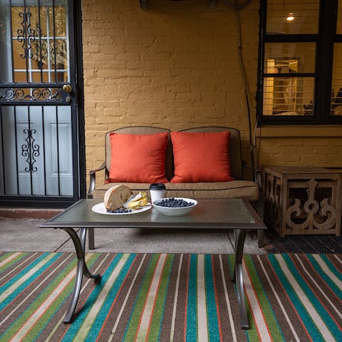 A private terrace to enjoy a sundowner