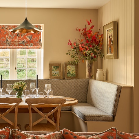 Tuck into a hearty breakfast around the dining table