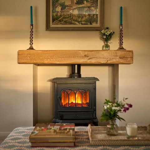 Snuggle up with a good book in front of the fire