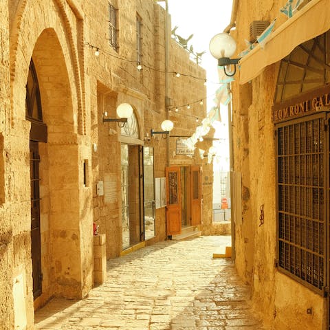 Wind your way through the historic streets of Jaffa