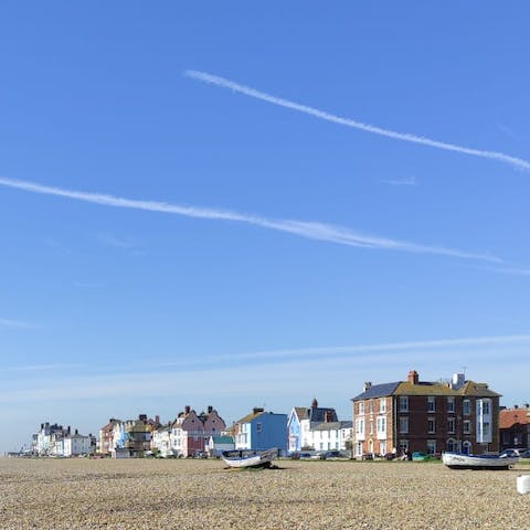 Stay just an eight-minute drive away from Thorpeness Beach