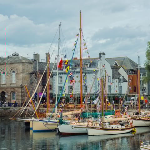 Meander through the historic Barbican district, a short walk away